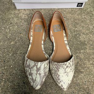 Dolce Vita Indi Snake D'Orsay Flats - NIB Size 8.5